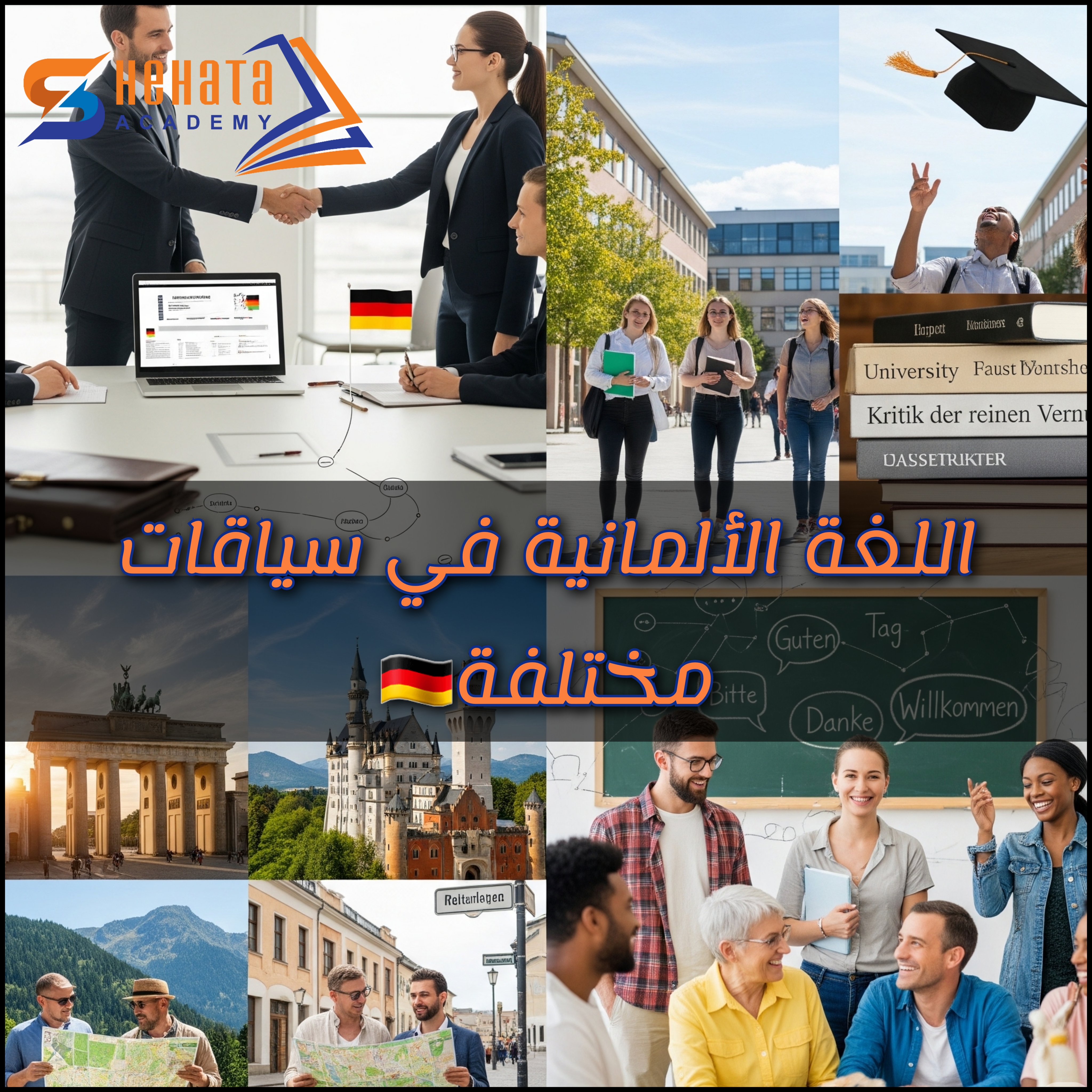 اللغة الألمانية في سياقات مختلفة